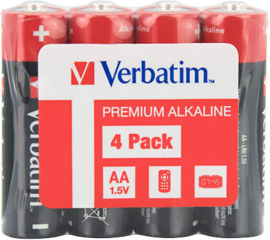 Verbatim Shrink Αλκαλικές Μπαταρίες AA 1.5V 4τμχ