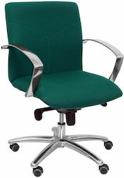 Caudete Confidente Office Chair with Fixed Arms Green P&C