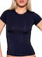 Women's Short Sleeve T-Shirt Navy Blue