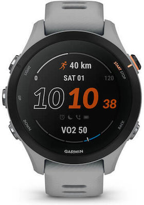Garmin Forerunner 255s 41mm Waterproof Smartwatch with Heart Rate Monitor (Powder Grey)
