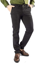 Al Franco 5001 Παντελόνι Chino Slim Fit Matte Black Al Franco 5001 Παντελόνι Chino Slim Fit Matte Black