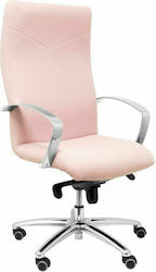 Caudete Bali Office Chair with Fixed Arms Ροζ P&C