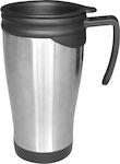 Campcool Glass Thermos Stainless Steel Silver 450ml 211-4313