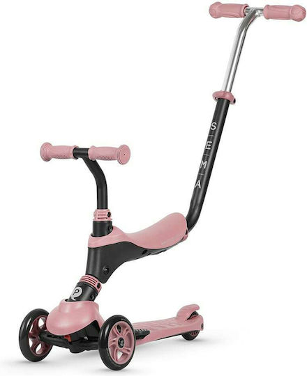 Q Play Kinderroller Sema Pearl 3 in 1 3-Rad mit Sitz für 2+ Jahre Rosa