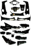 Motorcycle Plastic Set for Honda Astrea Supra 100 Black ΚΟΥ-0029-005