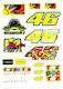 Stickers Set Waterproof 18 pieces Multicolour