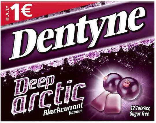 Dentyne 12 Τσίχλες Deep Arctic με Γεύση Φραγκοστάφυλο Χωρίς Προσθήκη Ζάχαρης 16.5gr