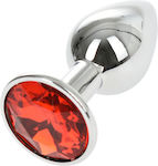 Kinksters Metallic Small Πρωκτική Σφήνα Silver/Red