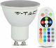 V-TAC LED Bulbs for Socket GU10 Warm White 420lm Dimmable 1pcs