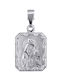 Pendant Kids Talisman with Virgin Mary from White Gold 14K