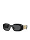 Versace Women's Sunglasses with Black Plastic Frame and Black Lens VE4425U GB1/87