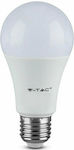 V-TAC LED Lampen für Fassung E27 und Form A60 Warmes Weiß 806lm 1Stück