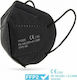 YY0525 Disposable Protective Mask FFP2 NR ΕΝ 149:2001+A1 2009 Black 50pcs