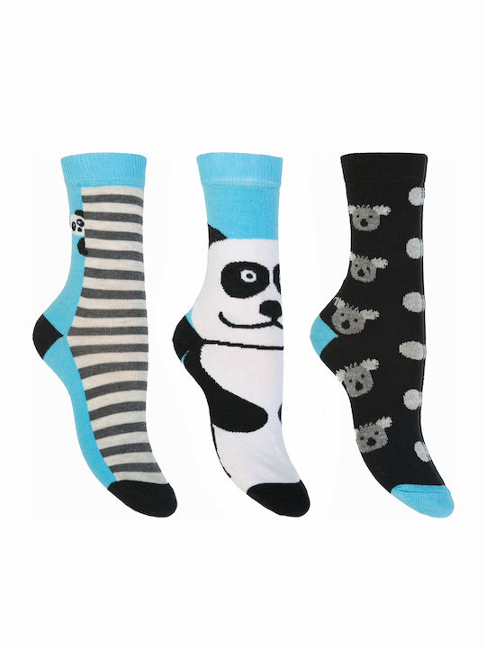 Kal-tsa Boys 3 Pack Knee-High Socks Multicolour