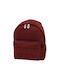 Polo Mini Bag Jean Fabric Backpack Burgundy 5lt