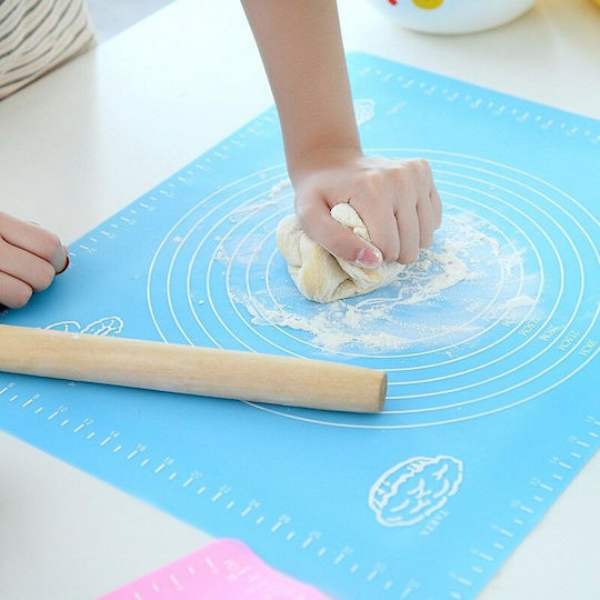 Diamandino Plastic Dough Kneading Mat Γαλάζιο 50x70cm