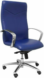 Caudete Office Chair with Fixed Arms Μπλε P&C