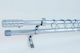 My Home Luxury Ausziehbar Metallisch Vorhangstange Strass Doppel mit Stange Φ19mm 160-310cm Silver