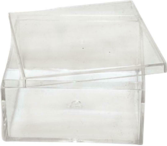 Faitakis Pack Box for Wedding Favors Made of Plexiglass 7.5x7.5x4cm 1pcs