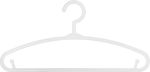 Spitishop A-S Hangers Παιδική Κρεμάστρα Ρούχων σε Λευκό Χρώμα 158462C 6τμχ