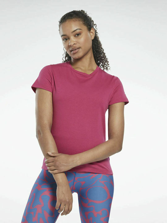 Reebok Γυναικείο Αθλητικό T-shirt Semi Proud Pink