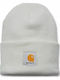 Beanie Unisex Σκούφος Πλεκτός σε Λευκό χρώμα