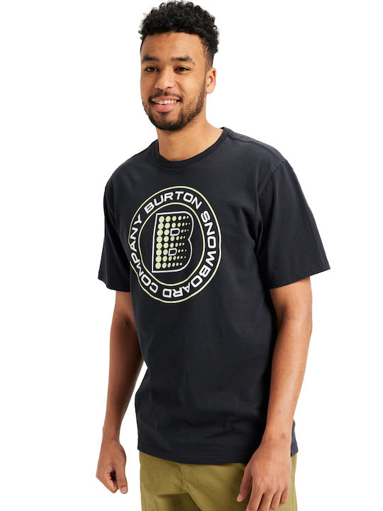 Burton Kenwyn T-shirt Bărbătesc cu Mânecă Scurtă Negru