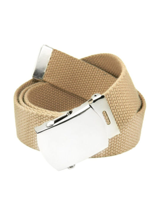 Georgia Accessories Herren Gürtel Stoff Beige