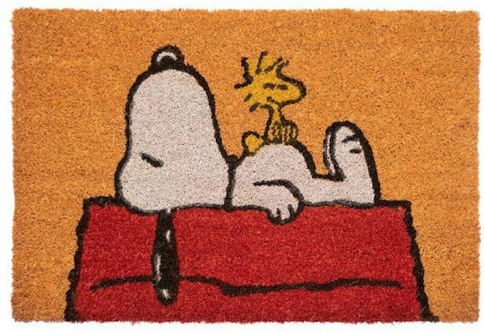 Grupo Erik Doormat Made of Coconut Fiber Snoopy Brown 60x40cm FGE0021 Brown