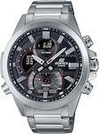 Casio Edifice ECB-30D-1AEF Stainless Steel Αδιάβροχο Smartwatch (Ασημί)