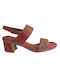 Piccadilly Anatomic Women's Sandals Red with Chunky Low Heel