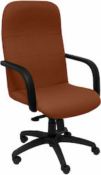 Letur Bali Office Chair with Fixed Arms Brown P&C
