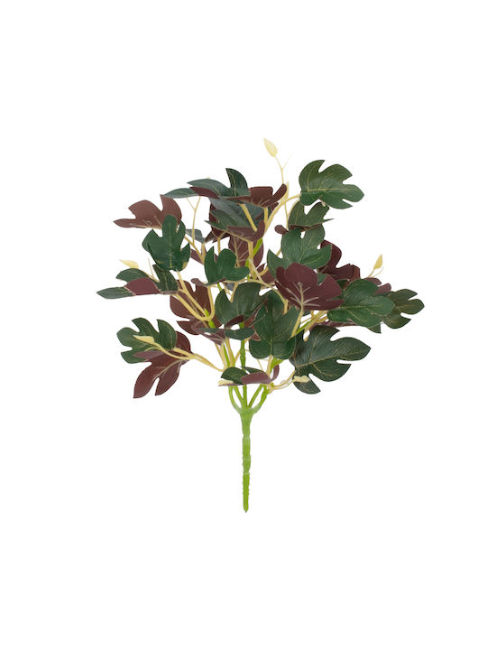 GloboStar Τεχνητό Φυτό Πράσινο - Κίτρινο - Κόκκινο 28cm