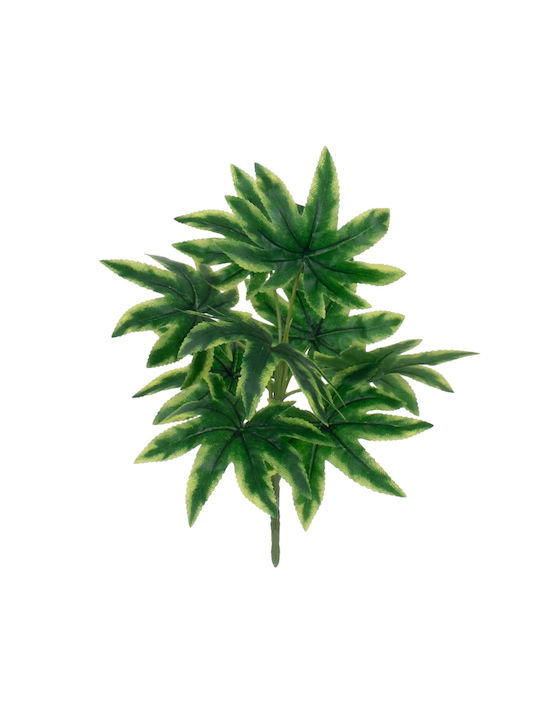 GloboStar Τεχνητό Φυτό Πράσινο Τετραπάναξ 30cm