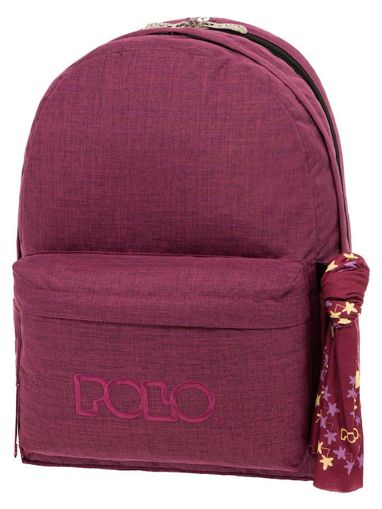 Polo Original Double Scarf Schulranzen Rucksack Junior High-High School Dark Purple 30Es 2022