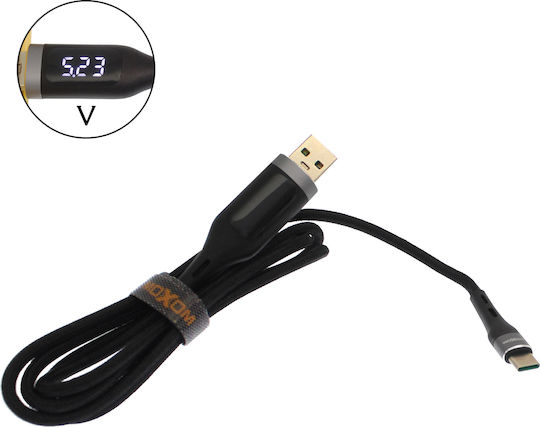 Moxom MX-CB39 USB 2.0 Cable USB-C Male - USB-A Black 1m