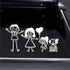 Baby on Board Sign with Sticker Happy Family White