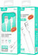 Leewello SJX-187 USB 2.0 Cable USB-C Male - USB-A White 1m