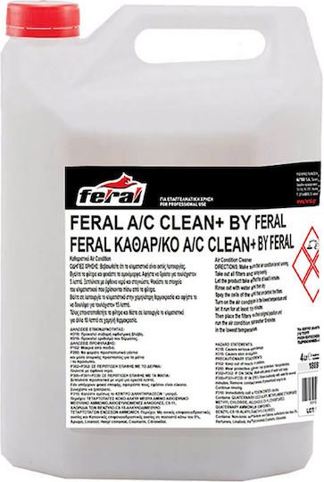 Feral Clean+ Течен Препарат За Почистване На Автомобилни Климатични Уредби 4л