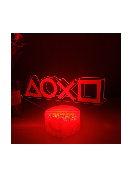 Led Kids Decorative Lamp PlayStation with Color Changes Multicolour