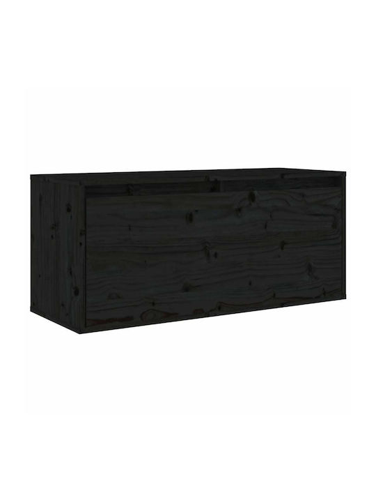 Cabinet Perete Negru 80x30x35cm