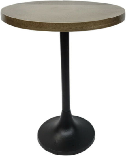 Rundes Beistelltisch Nemar Aluminium Gold M40xL40xH50cm