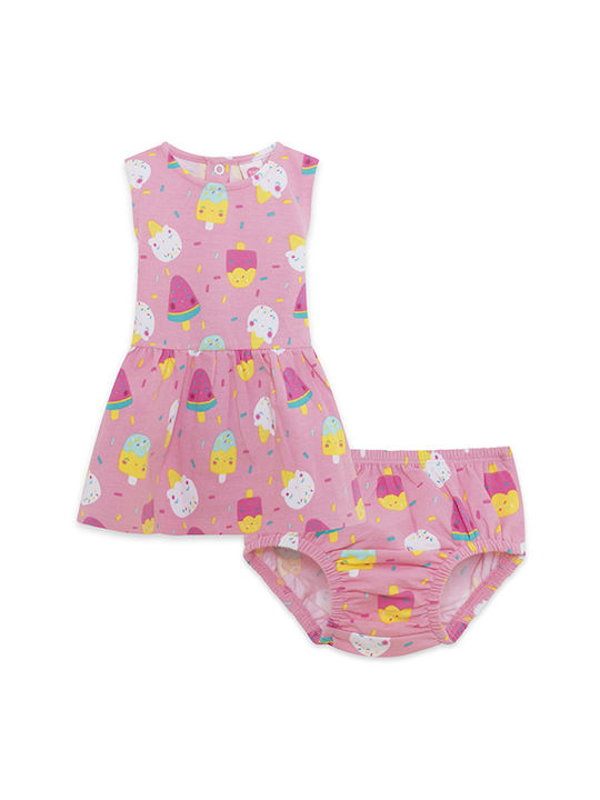 Tuc Tuc Kids Dress Set with Accessories Sleeveless Pink