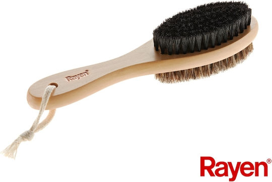 Rayen 2084 Wooden Cleaning Brush with Handle Brown
