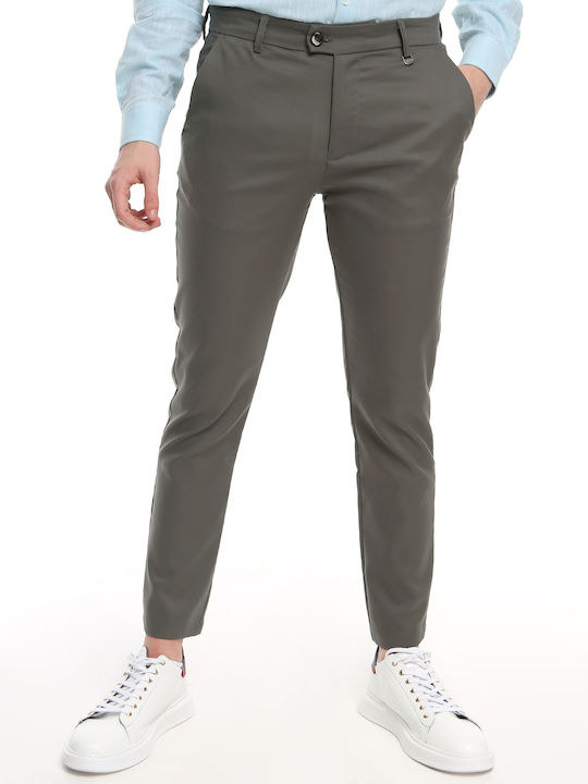 Tresor Παντελόνι Chino Ελαστικό Χακί