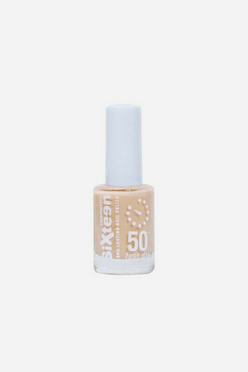 Sixteen Cosmetics 50" Glossy Βερνίκι Νυχιών Quick Dry #766 (Peachy White) 11ml