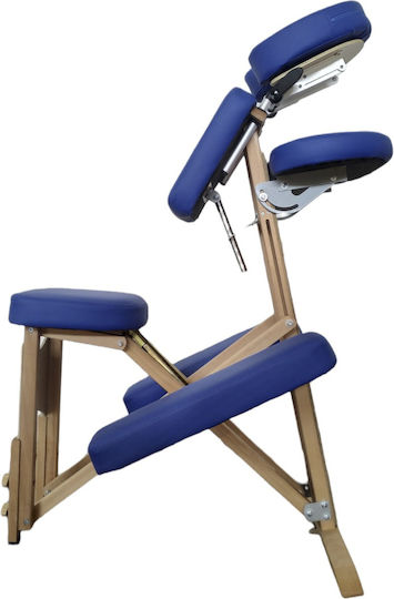 Medicin Wooden Portable Blue Massage and Physiotherapy Chair 85x57cm