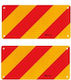 Lampa LKW-Reflektor Reflektierendes Schild auf Aluminiumplatte 565x280mm 2 Stück