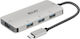 Club3D USB Hub 4 Ports USB 3.0 with USB-C Connection Silver