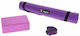 Freddy V Yoga Set Exercise Mat Purple with Carry Strap (171x61x0.5cm)